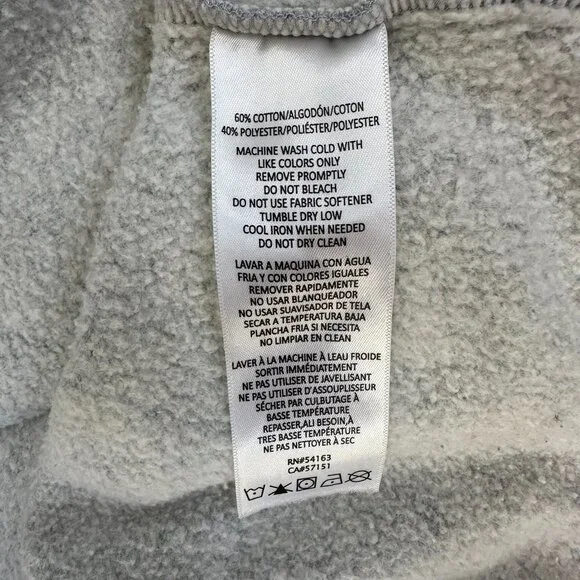 Calvin Klein Performance Logo Relaxed Cropped Sweatshirt Pearl Gray Large - Picture 7 of 7